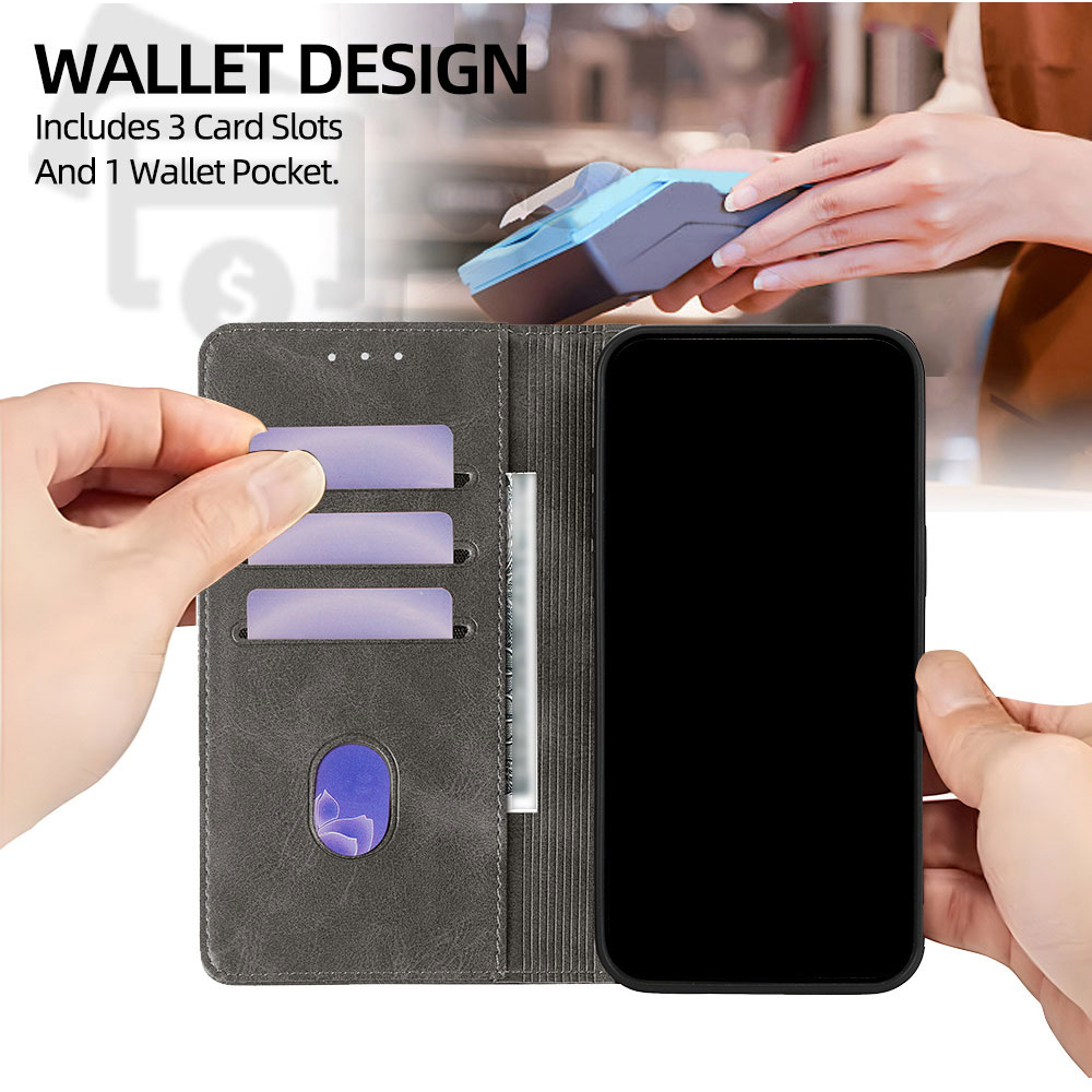 Magnetic Flip Card Stand Leath - Realme C67 review and price