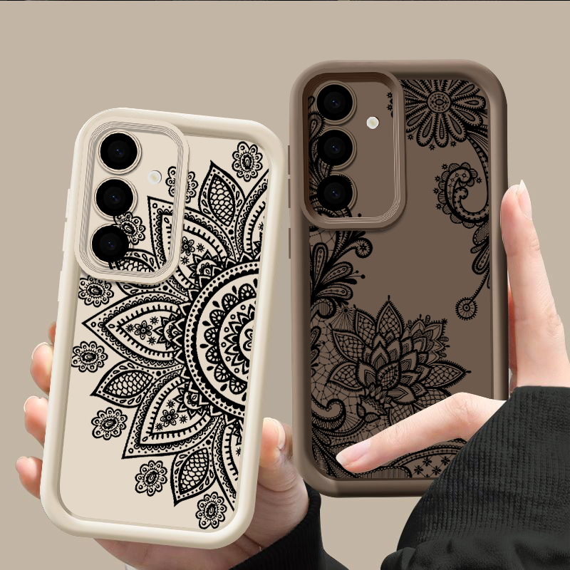 Retro Flower Totem Pattern Cas - Samsung Galaxy A55 review and price