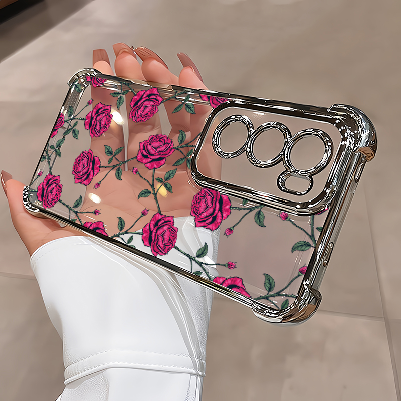 Painting Rose Flower Phone Cas - Vivo V40 review and price
