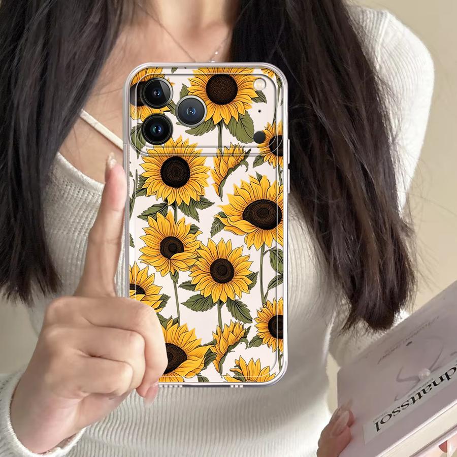 Cute Sunflower Pattern Case fo - Apple Iphone 16 review and price