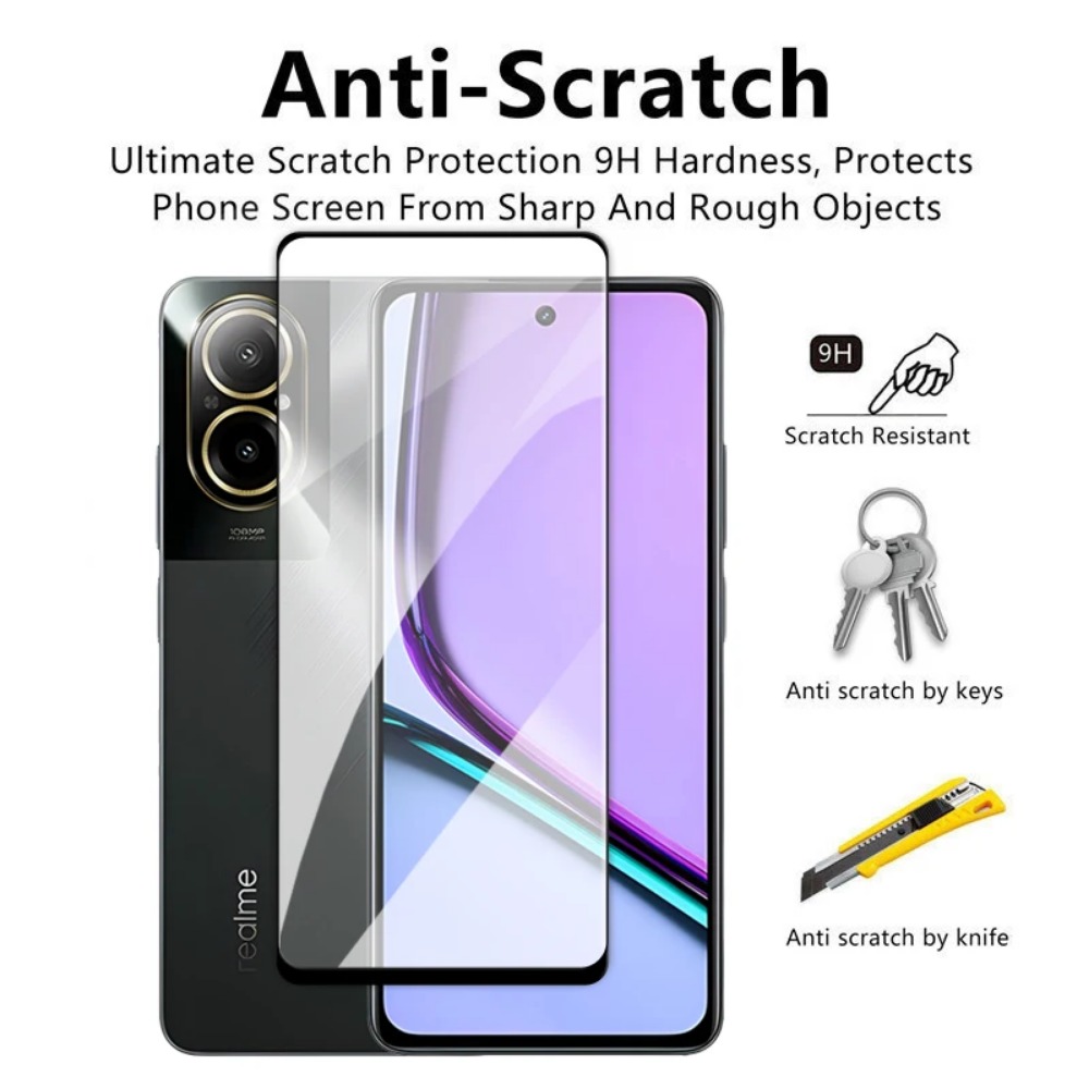 4in1 Tempered Glass For Realme - Realme C67 review and price